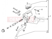 Handlebars component parts - Gilera RK 50