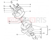 Head-cylinder-piston - Gilera RK 50