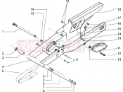 Rear fork - Gilera RK 50