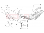 Tank-saddle - Gilera RK 50