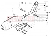 Catalytic silencer - Gilera Runner 125 VX 4T