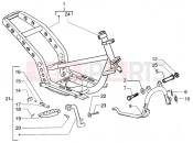 Chasis-central stand - Gilera Runner 125 VX 4T