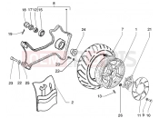 Rear wheel - Gilera Runner 125 VX 4T