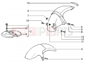 Front and rear mudguard - Gilera Runner 200 VXR 4T