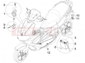 Remote control switches - Battery - Horn - Gilera Runner 50 ST Pure Jet 2008