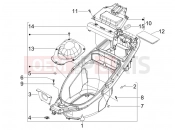 gilera 2008 Runner 50 SP -SC- Helmet huosing - Undersaddle
