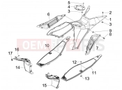 gilera 2017 Runner 50 SP Central cover - Footrests