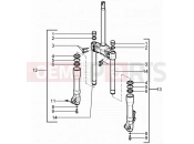 gilera 2017 Runner 50 SP Fork's components (Kayaba)