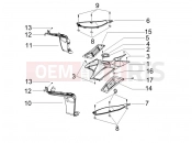 gilera 2005 Runner 50 SP Central cover - Footrests