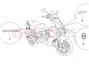 gilera 2005 Runner 50 SP Plates - Emblems