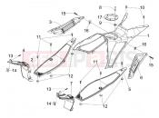 gilera 2008 Runner 125 ST 4T Central cover - Footrests