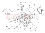 gilera 2008 Runner 125 ST 4T Head unit - Valve