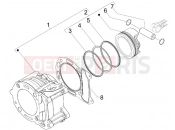gilera 2009 Runner 125 ST 4T Cylinder-piston-wrist pin unit