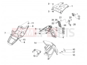 gilera 2014 Runner 125 ST 4T hátsó burkolat - sárvédő
