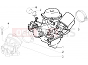 gilera 2015 Runner 125 ST 4T Carburettor, assembly - Union pipe
