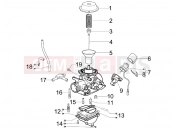 GILERA Runner 125 ST 4T Carburetor's components