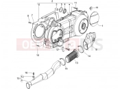 gilera 2009 Runner 200 ST 4T Crankcase cover - Crankcase cooling