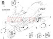 Plates - Emblems - Gilera Runner 200 ST 4T 2010