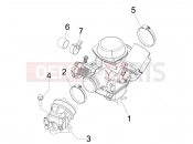 gilera 2012 Runner 200 ST 4T Carburettor, assembly - Union pipe