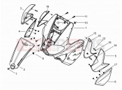 gilera 2012 Runner 200 ST 4T első idom