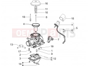 gilera 2005 Runner 125 VX 4T Carburetor's components