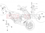 kezelőszervek - akkumulátor - Gilera Runner 125 VX 4T 2006