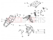 gilera 2007 Runner 125 VX 4T Rear cover - Splash guard