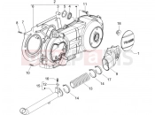 Crankcase cover - Crankcase cooling - Gilera Runner 125 VX 4T -SC- 2006
