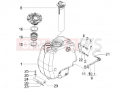 Fuel tank - Gilera Runner 125 VX 4T -SC- 2006