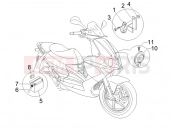 Remote control switches - Battery - Horn - Gilera Runner 125 VX 4T -SC- 2006