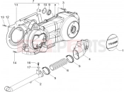 Crankcase cover - Crankcase cooling - Gilera Runner 200 Race VXR 4T 2006