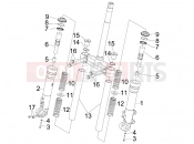 Fork's components (Kayaba) - Gilera Runner 200 Race VXR 4T 2006