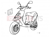 gilera 2005 Stalker 50 Plates - Emblems