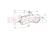 Crankcase cover - Crankcase cooling - Gilera Stalker 50 Special Edition 2008
