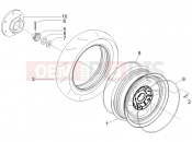Rear wheel - Gilera Storm 50 2008