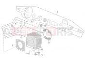 APRILIA SCARABEO 2001 Scarabeo 50 Ditech ENGINE » Cylinder - Piston
