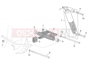 APRILIA SCARABEO 2001 Scarabeo 50 Ditech FRAME » R.shock absorber-connect. Rod
