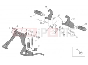 APRILIA SCARABEO 2002 Scarabeo 50 Ditech FRAME » Foot rests - Lateral stand