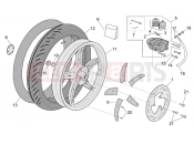 APRILIA SCARABEO 2004 Scarabeo 50 Ditech FRAME » Rear wheel - disc brake