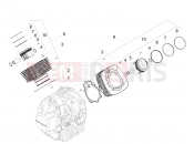 Cylinder - Piston - Motoguzzi V9 Bobber 850 ABS 2016