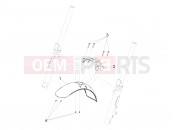 MOTOGUZZI V9 Roamer 850 ABS Front mudguard-Pillar