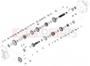 MOTOGUZZI V9 Roamer 850 ABS Gear box - Gear assembly