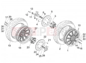 PIAGGIO MP3 125 ie 2008-2011 (EMEA) első kerék