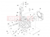 PIAGGIO MP3 125 ie 2008-2011 (EMEA) hengerfej - szelep