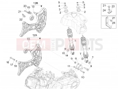 vespa GTS 125 Super ie Rear suspension - Shock absorber/s