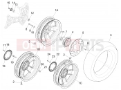 vespa GTS 125 Super ie Rear wheel