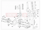 vespa GTS 300 Super ie (USA) Fork/steering tube - Steering bearing unit