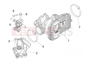 vespa GTS 300 Super ie (USA) Throttle body - Injector - Induction joint
