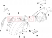 vespa GTS 300 Super ie (USA) Wheel huosing - Mudguard