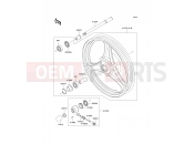 Front Hub - Kawasaki EL250 (EL250-E4) 1994
